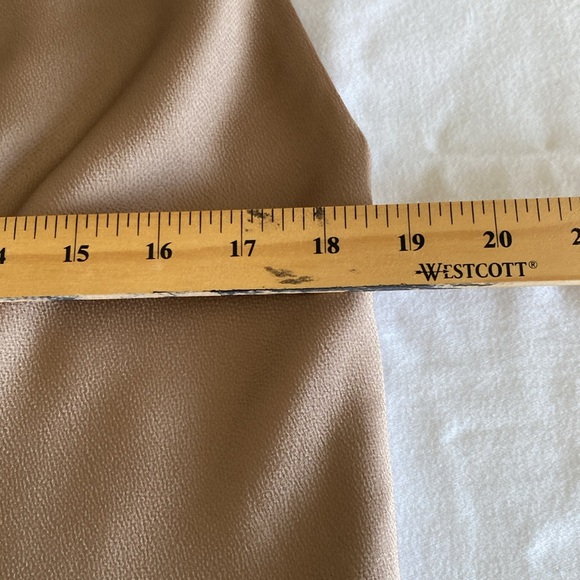 Beige Champagne Cowl Neck Slip Camisole. Size Large - Picture 6 of 11